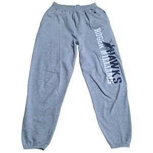 Champion Roger Williams Hawks Sweatpants Men's Size L Gray Athletic Wear